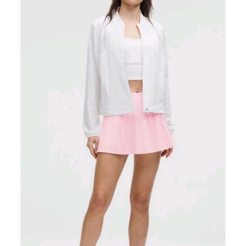 Lululemon Varsity High Rise Pleated Skort Pink Size 8 Balletcore Athletic Gym